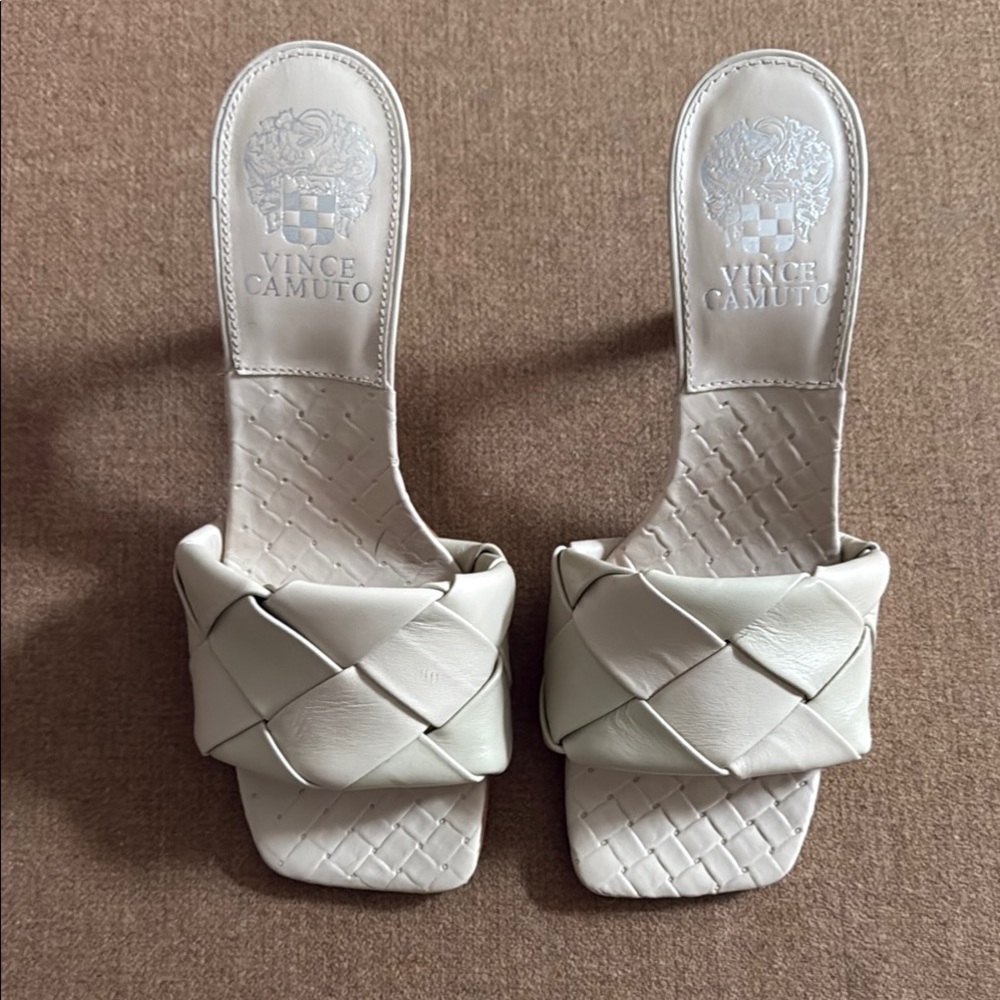 Vince Camuto Brelanie Leather Woven Sandals